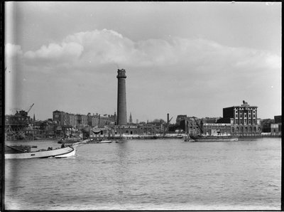 Shot Tower and Lead Works, Belvedere Road, Lambeth, Greater London Authority, 1936. autorstwa Charles William Prickett