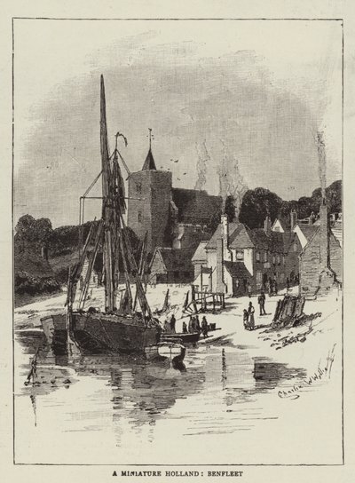 Miniaturowa Holandia, Benfleet autorstwa Charles William Wyllie
