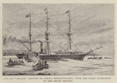 SS Falcon opuszcza St John