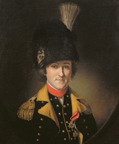 Charles Armand Tretin (1751-93) markiz Rouerie autorstwa Charles Willson Peale