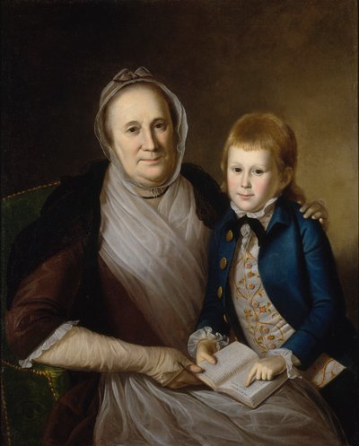 Pani James Smith i wnuk, 1776. autorstwa Charles Willson Peale