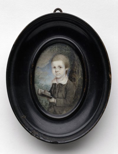 Portret młodego chłopca, ok. 1930 r. 1768 (akwarela na kości słoniowej) autorstwa Charles Willson Peale
