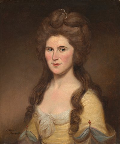 Rebecca Bryan White, pani John White, 1788. autorstwa Charles Willson Peale