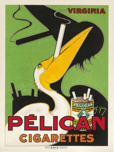 Pelikan papierosy 1930. autorstwa Charles Yray
