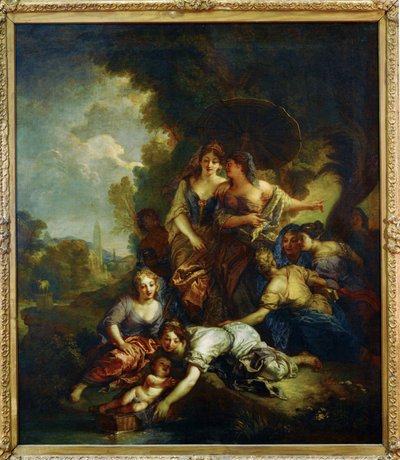 Moise sauve des eaux - Mojżesz uratowany z rzeki ... autorstwa Charles de Lafosse