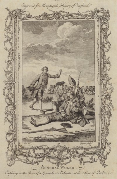 Śmierć generała Wolfe podczas oblężenia Quebecu autorstwa Charles the Elder Grignion