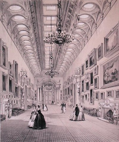 Galeria Obrazów, Pałac Buckingham, ryty przez C. Grafa, ok. 1880 (lito) autorstwa Charlotte (after) Campbell
