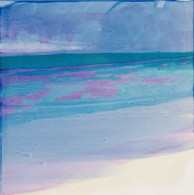 Plaża Żółwi, 2000 (olej na zaprawie) autorstwa Charlotte Johnstone