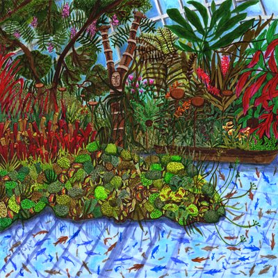 Gardens by the Bay, 2020 (pędzelki) autorstwa Charlotte Orr