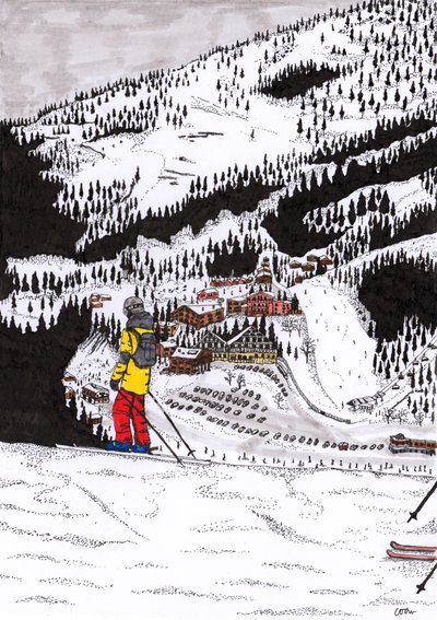 Hochfügen, 2020 (cienka wkładka na papierze) autorstwa Charlotte Orr