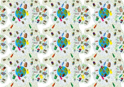 Recycling Bin Design, 2020 (pędzelki i cyfrowe) autorstwa Charlotte Orr