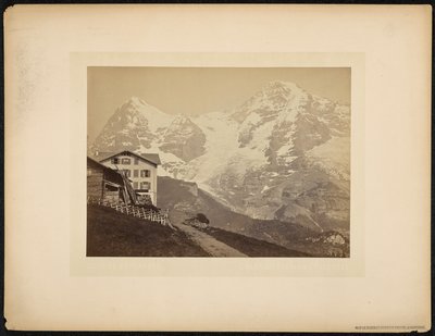 Mönch i Eiger, widok z Wengernalp autorstwa Charnaux Frères and Cie.