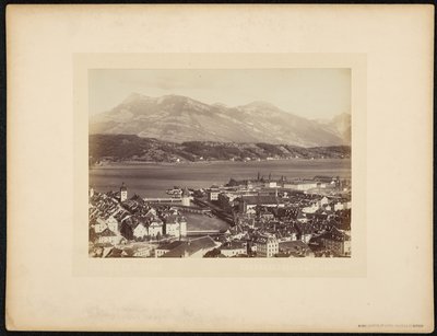 Lucerna i Rigi, widok z góry Gutsch autorstwa Charnaux Frères and Cie.