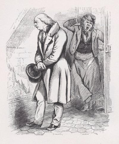 Strych z Dzieł wszystkich Bérangera, 1836. autorstwa Cherrier