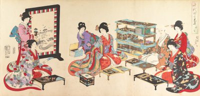 Chiyoda Castle Album of Women, 1895., 1895. autorstwa Chikanobu Yoshu