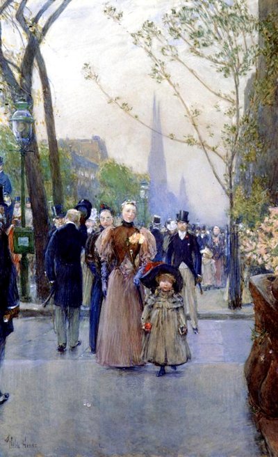 Piąta Aleja, niedziela autorstwa Childe Frederick Hassam