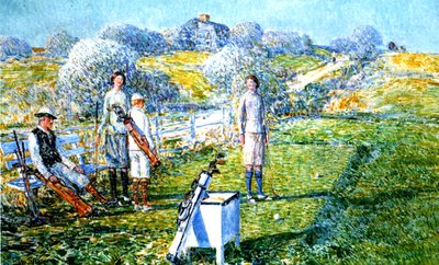 Gra w golfa autorstwa Childe Frederick Hassam