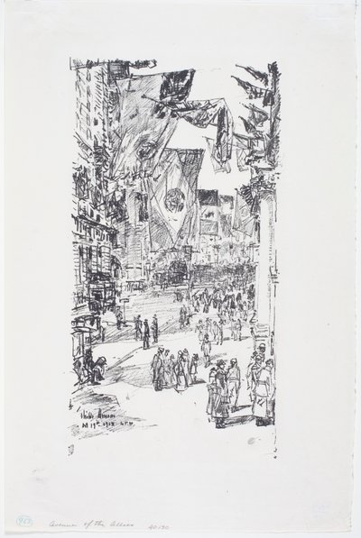 Aleja Aliantów, City Street (5th Ave) autorstwa Childe Frederick Hassam