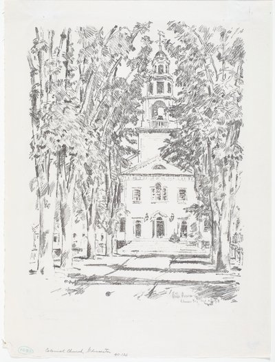 Kościół kolonialny, Gloucester autorstwa Childe Frederick Hassam