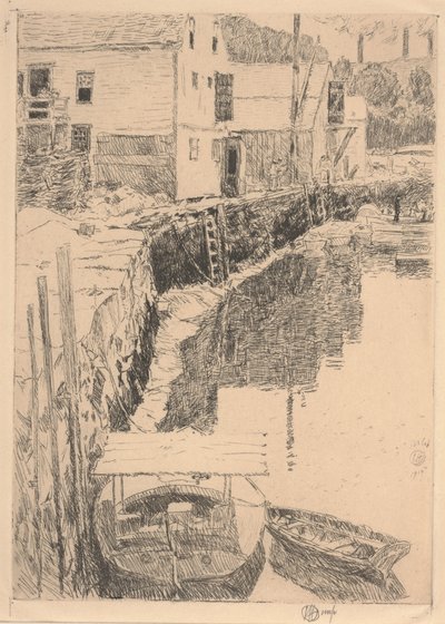 Cos Cob Dock autorstwa Childe Frederick Hassam