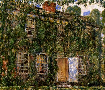 Home Cottage, East Hampton, ok. 1916 (olej na płótnie) autorstwa Childe Frederick Hassam