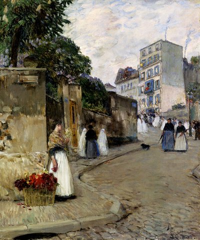Montmartre, Paryż autorstwa Childe Frederick Hassam