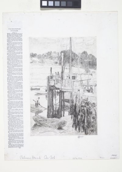 Dok Palmera (akwaforta) autorstwa Childe Frederick Hassam