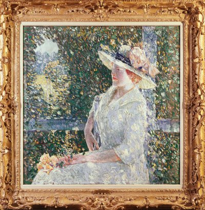 Portret panny Weir autorstwa Childe Frederick Hassam
