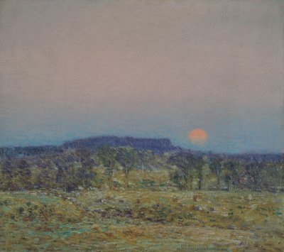 Wrześniowy wschód Księżyca autorstwa Childe Frederick Hassam