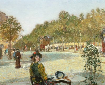 Wrześniowe słońce, Paryż (olej na płótnie) autorstwa Childe Frederick Hassam
