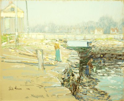 Zapora Młyńska, Cos Cob autorstwa Childe Frederick Hassam