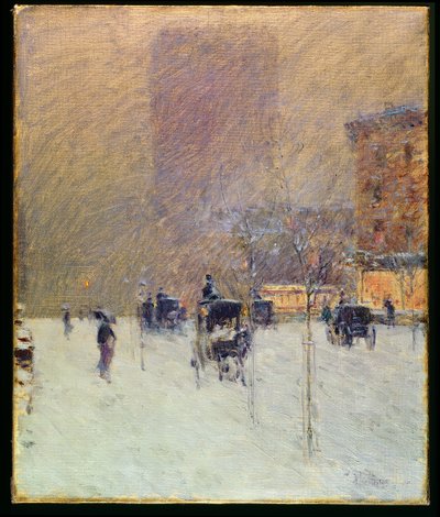Zimowe popołudnie w Nowym Jorku autorstwa Childe Frederick Hassam