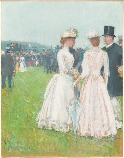 Na Grand Prix Paryża (Na Grand Prix Paryża) autorstwa Childe Hassam