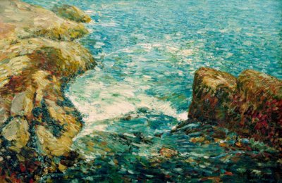 Surf i skały autorstwa Childe Hassam