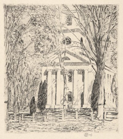 Kościół w Old Lyme, 1924 autorstwa Childe Hassam