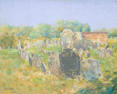 Cmentarz kolonialny w Lexington autorstwa Childe Hassam