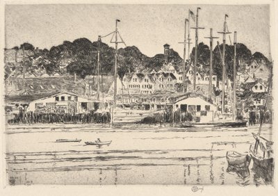 Gloucester, Port Wewnętrzny, 1919 autorstwa Childe Hassam