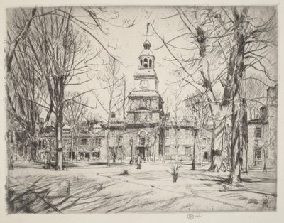 Independence Hall autorstwa Childe Hassam