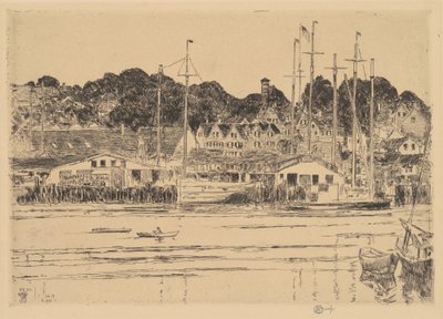 Port Wewnętrzny, Gloucester autorstwa Childe Hassam