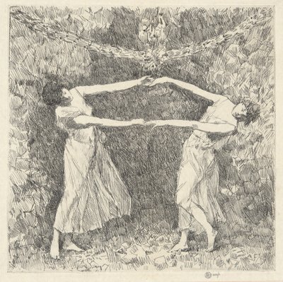 Laurowy taniec autorstwa Childe Hassam