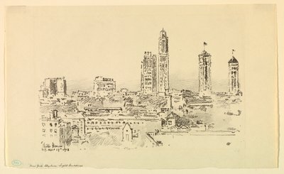 Panoramę Nowego Jorku – lekkie budynki autorstwa Childe Hassam