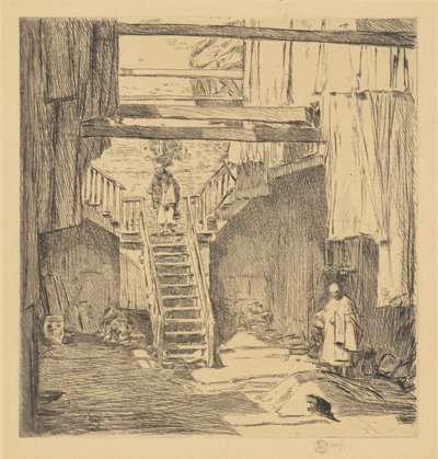 Stare Chinatown, San Francisco autorstwa Childe Hassam