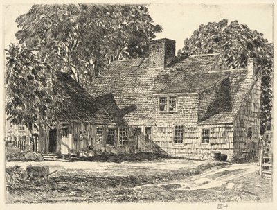 Stary dom Dominy, Easthampton autorstwa Childe Hassam