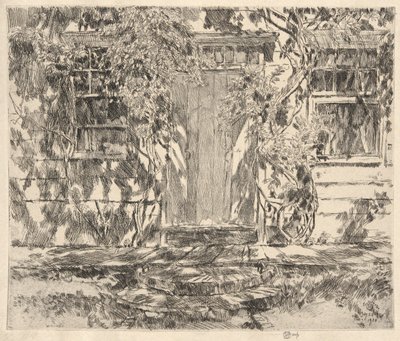 Stare drzwi, Easthmapton, 1920 autorstwa Childe Hassam