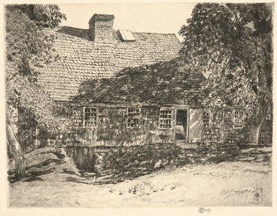 Old Mulford House, Easthampton, 1926 autorstwa Childe Hassam