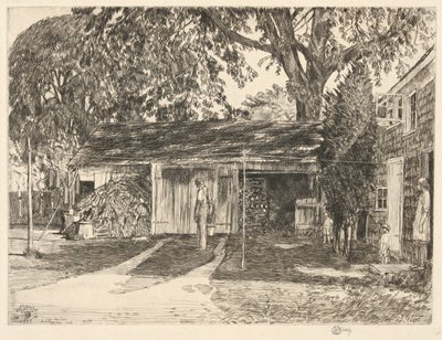Old Woodshed, Easthampton, 1929 autorstwa Childe Hassam