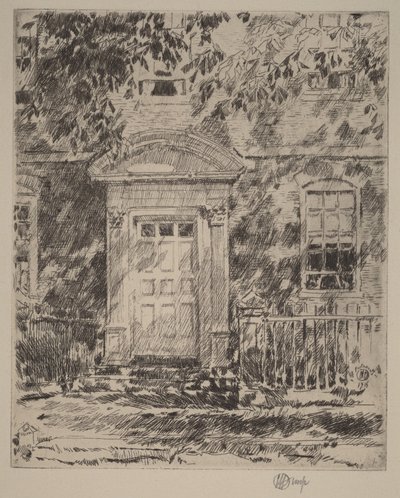 Drzwi w Portsmouth autorstwa Childe Hassam