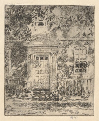 Drzwi Portsmouth, 1916 autorstwa Childe Hassam