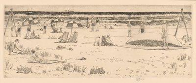 Klub plażowy, Easthampton autorstwa Childe Hassam