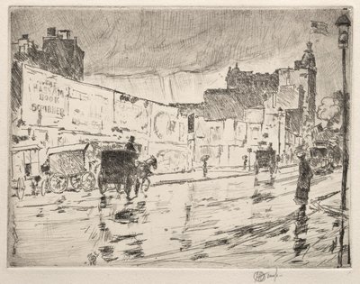 Billboardy, Nowy Jork, 1896. autorstwa Childe Hassam